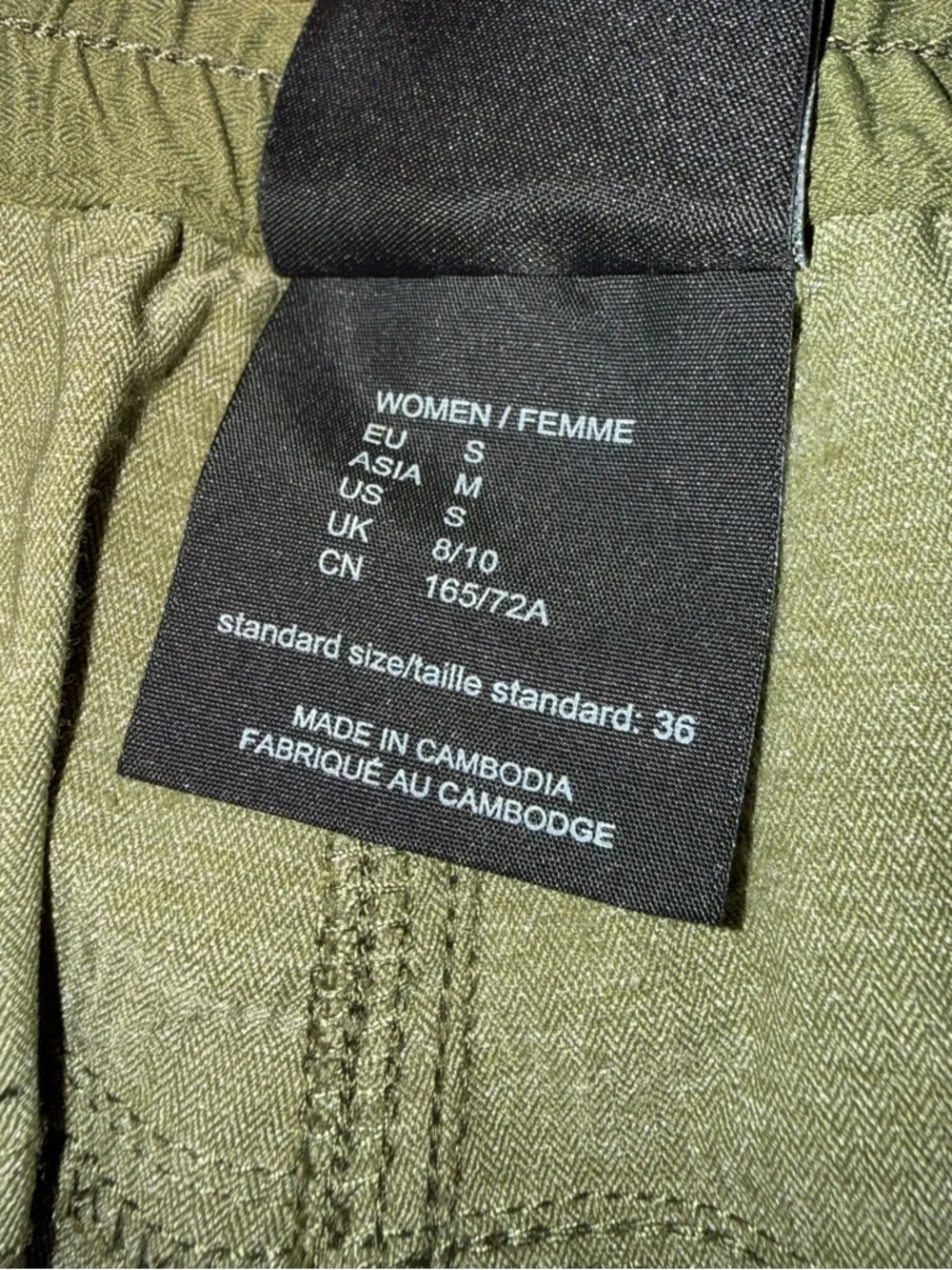 Jack Wolfskin FlexShield Hiking Pants Women Small Olive Green Capri Outdoor - Picture 4 of 8